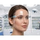 thumbnail image 3 of 10px Careta Protectora Facial con Lentes Integrados Transparente Paquete de 10 Piezas, Diseño Cómodo y Visión Clara, Ideal para Uso Diario en Trabajo, Atención al Público y Actividades Generales, 3 of 5