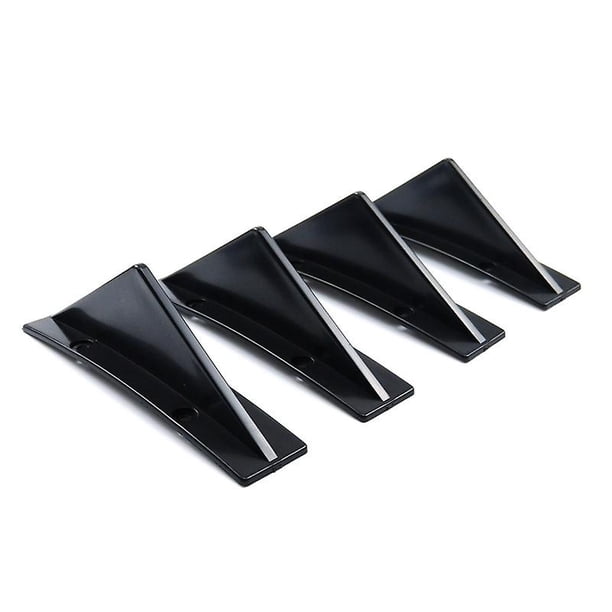4pcs Universal Car Rear Bumper Diffuser Spoiler Carbon Fiber Abs Rear Bumper Lip Diffuser Rear Bumper Universal Car Lip