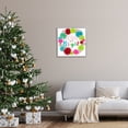 thumbnail image 2 of Stupell Industries Merry & Bright Fun Wreath Holiday Painting Gray Framed Art Print Wall Art, 2 of 7