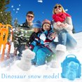 thumbnail image 2 of Clip para hacer bolas de nieve en forma de dinosaurio 3D, deporte divertido para niños, actividades al aire libre Tmvgtek libre de BPA, 2 of 8