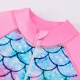 thumbnail image 3 of Esaierr Toddler Girls One Piece Swimsuit Swimzip Upf 50 Sleeve Rash Guard Swimsuit for 4-9Y, 3 of 8