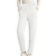 thumbnail image 4 of Chbgutlmr Womens Sweatpants Fleece Lined Drawstring Waist Winter Thick Warm Thermal Athletic Trousers, 4 of 7
