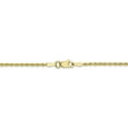 thumbnail image 4 of Leslie's Real 10kt Yellow Gold 1.75mm Diamond-Cut Rope Chain; 20 inch; Lobster Clasp; for Adults and Teens; for Women and Men, 4 of 5