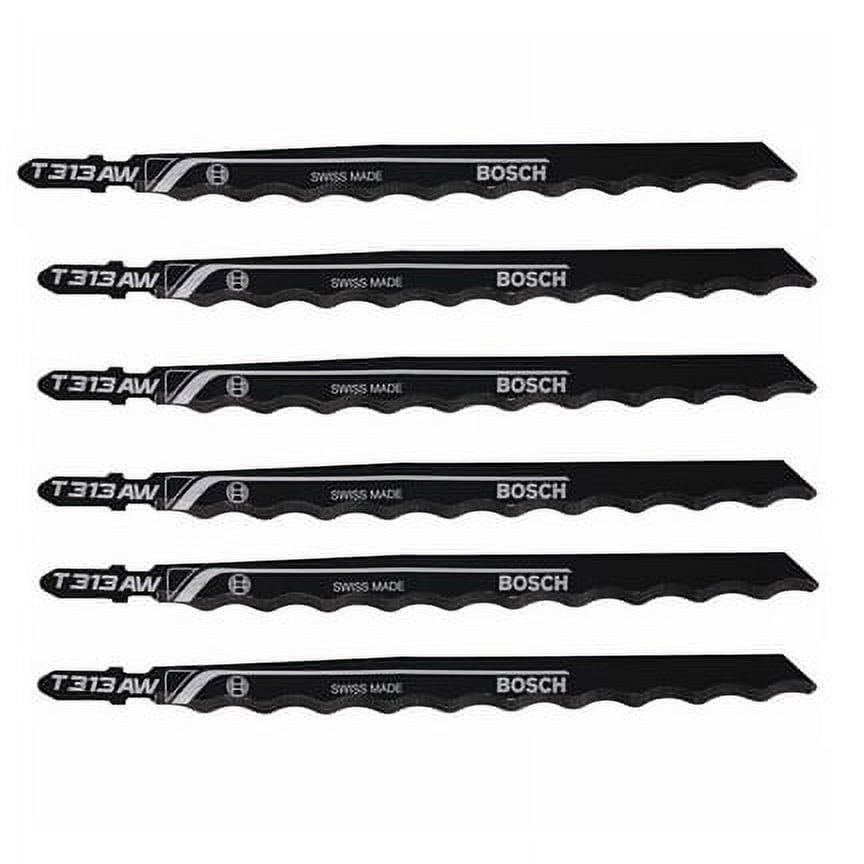 Bosch 6 Pack of 6 Inch Edge for Soft Materials Jig Saw Blades - T313AW3-2PK