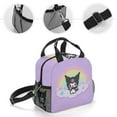 thumbnail image 3 of Kuromi And My Melody Lunch Bag, Insulated Lunch Bag for Women Men Lunch Box Container Bag Reusable Lunch Tote Bag for Office, Work, Beach, Travel, Picnic, 3 of 7