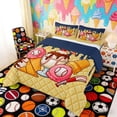 thumbnail image 2 of Erosebridal Baseball Sundae & Popsicle Print Full Size Comforter Sets, Fun Treats Bedding Sets for Kids Boys and Girls, Navy Reversible 3 Pieces, 1 Comforter and 2 Pillowcases, 2 of 6