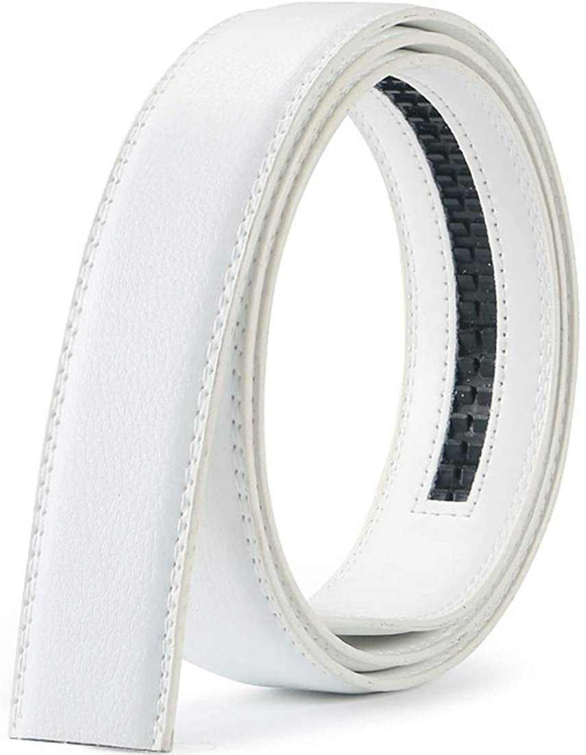 Men's Leather Ratchet Belt Strap Only 35mm 1 3/8,Leather Belt without