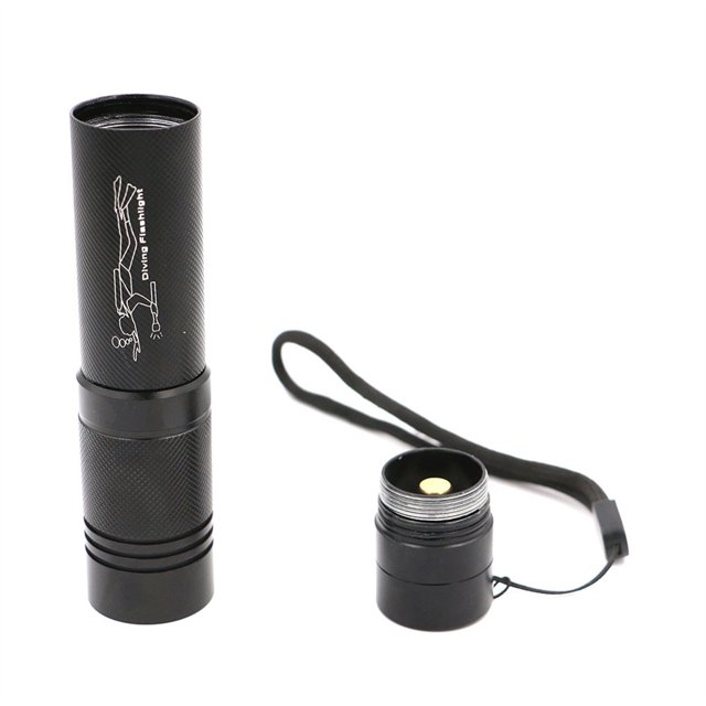 Soidarity Linterna de buceo LED con cuerda trasera lámpara subacuática equipo de luz de trabajo al aire libre ajustable aluminio recargable Ultra Ropa Deportiva, Zapatos Soidarity OD023902-00