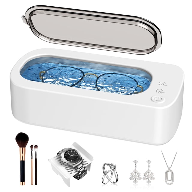 Limpiador ultrasónico de joyas OSLTWI 48 kHz 350 ml de acero inoxidable