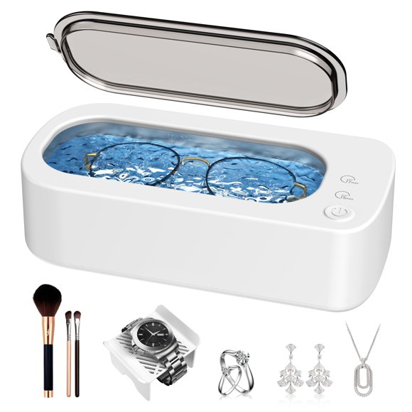 Limpiador ultrasónico de joyas OSLTWI 48 kHz 350 ml de acero inoxidable