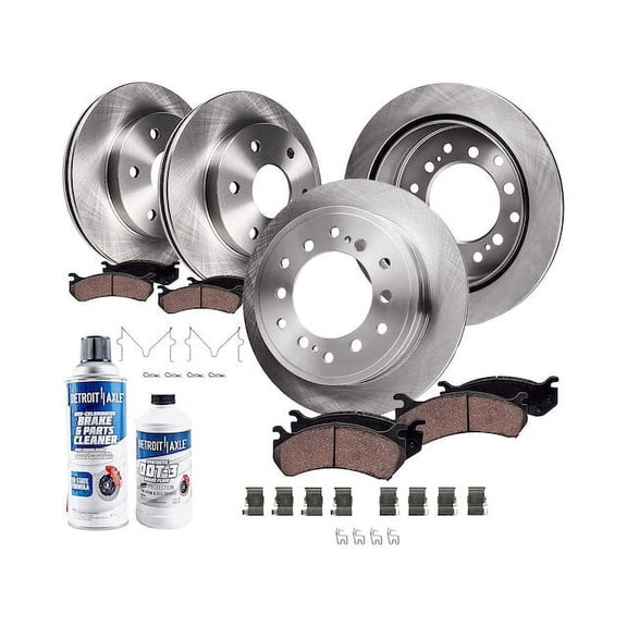 Front and Rear Brake Pad and Rotor Kit - Compatible with 2001 - 2007 Toyota Sequoia 2002 2003 2004 2005 2006