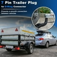 thumbnail image 3 of Unique Bargains 7 Way to O Ring Cable Trailer Hitch Harness Plug Kit Trailer Wiring Harness Connector 7 Pin to 2 Pin Adapter Converter for RV Truck Vehicle Connection, 3 of 7