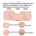 thumbnail image 3 of 2 en 1 Postparto Belly Band Support Recovery Belt Cintura/Pelvis Belt Body Shaper Shapewear (Nude, Plus Size), 3 of 5