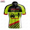 thumbnail image 5 of Maillot de ciclismo de seguridad de 3 pies para hombre, manga corta, reflectante, para ciclismo de montaña, equipo profesional de descenso, ropa de verano, novedad, 5 of 5