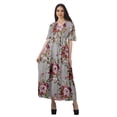 thumbnail image 1 of Moomaya Robes de Soirée pour Femmes Grande Taille Imprimées Tenue Décontractée Vêtements pour Dames, 1 of 4