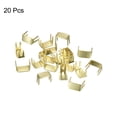 thumbnail image 3 of Unique Bargains 20Pack Zipper Stoppers, #10 Top & Bottom Stops for Rescue Repair, Light Golden, 3 of 6