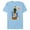 Light Blue Heather, variant on Men's Elf Buddy Hug Snow Globe Graphic T-Shirt