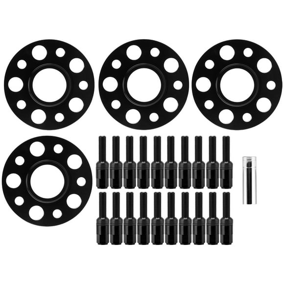 Wheel Spacer Kit, Modification High Strength Hub Bore Wheel Adapter Aluminum  For Auto Accessories Noir
