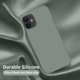 thumbnail image 3 of Designed for iPhone 12 Case, Designed for iPhone 12 Pro Case, Silicone Shockproof Phone Case with [Soft Anti-Scratch Microfiber Lining] 6.1 inch,Calke Green, 3 of 13