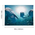 thumbnail image 2 of Tapestry Wall Hanging Dolphin Family Underwater Tapestries Home Decor for Bedroom Aesthetic 60 X90 IN, 2 of 3