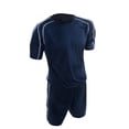 thumbnail image 1 of Precision - Juego de Camiseta y Pantalón Corto Deportivo Lyon para Adultos Unisex (Marino, Blanco), 1 of 2