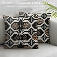 thumbnail image 3 of Creowell  African Print Pillow Covers , Brown Black Ethnic Style Boho Decorative Throw Pillow Cases Modern Cushion Covers Bohemian Decoration Gift Farmhouse Sofa Couch Bed Decor,Multi-Size, 3 of 5
