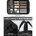 thumbnail image 5 of HOTOR Toiletry Bag for Women, Travel Size Toiletry, Wide-Open Makeup Bag with Handle, Wet & Dry Separation, 11.3" x 5.8" x 8.2", Black, 5 of 8