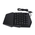 thumbnail image 4 of Teclado para juegos con una sola mano, con cable USB, retroiluminación RGB, 35 teclas, miniadaptador convertidor de medio teclado para juegos, 4 of 5