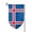 Fillet, variant on Iceland Flag Double Sided Garden Flag for Indoor Outdoor Decorations 12.5 * 18 Inches Square