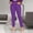 c01Purple, variant on Womens Stretchy Dress Pants Spring And Summer Trendy High Waisted Pleated Straight Leg Business Work Casual Trousers Green S