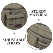 Himition Canvas Messenger Bag Large Bag Crossbody Shoulder Bag Tote Bag with Pocket for Women and Men