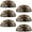 Multicolored, variant on PhooArto 6 Pcs Cup Drawer Pulls, Sunflower Field Donkey Wreath Shell Shape Handles Cabinet Knobs for Dresser Cupboard Closet Wardrobe with Screws