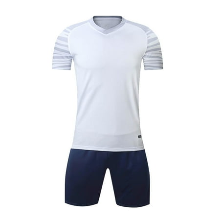 Kids Basketball Jersery Boys Sports Athletic Summer 2 Piece Training Uniform Sets Performance Shirts Running Shorts White  14 Years
