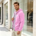 thumbnail image 5 of GrmtClth Mens Hoodies Zip Up Lightweight Long Sleeve Full Zip Casual Loose Hooded Sweatshirts Drawstring Sports Jackets Streetwear with Pockets XL, 5 of 9