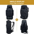 thumbnail image 2 of TEAFIRST 80L Camping Backpack, Hiking Daypack, Large Capacity, Waterproof for Travel Camping Black, 2 of 7