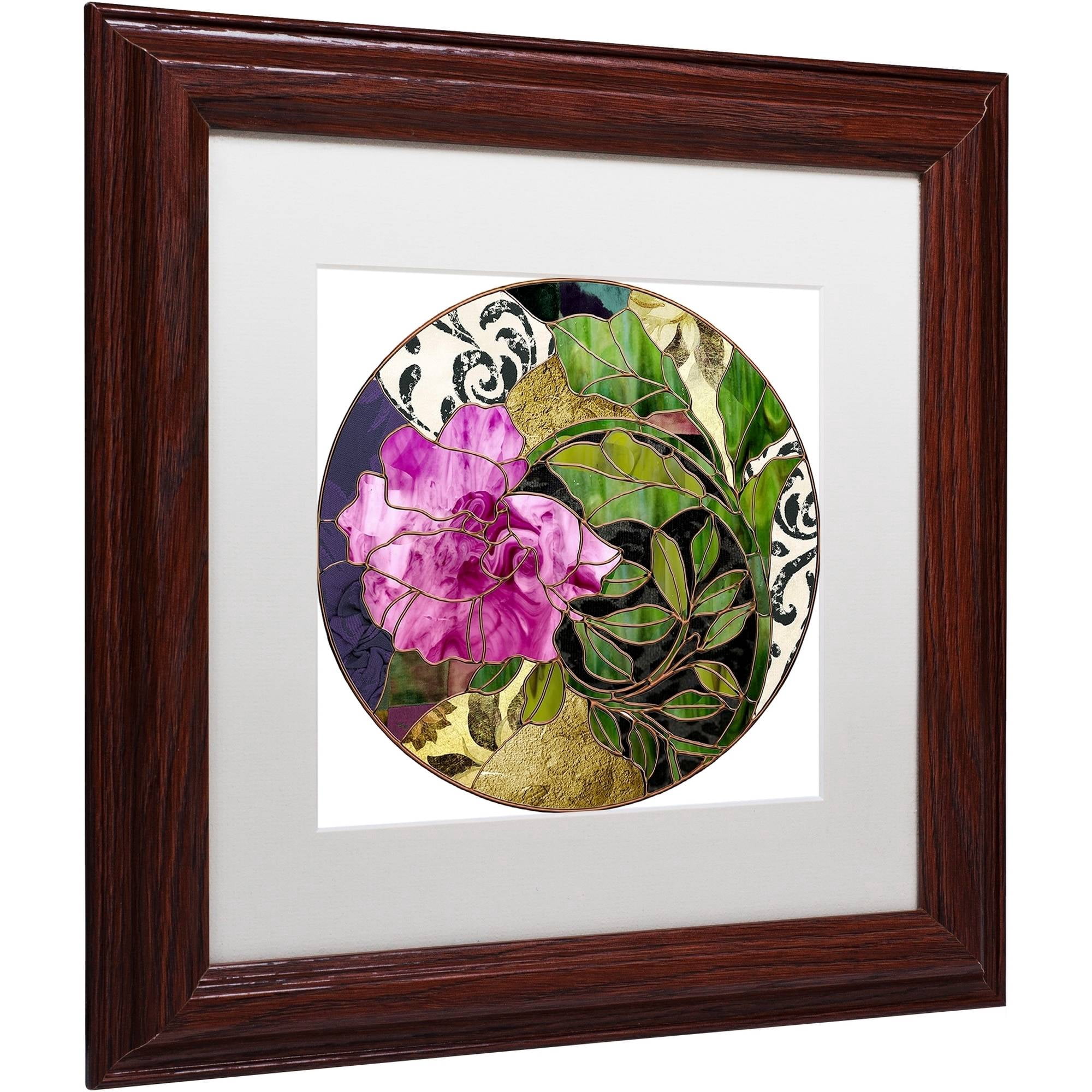 Trademark Fine Art "Glassberry II" Canvas Art by Color Bakery White Matte, Wood Frame