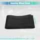 thumbnail image 4 of Funda universal para volante de coche con aguja e hilo de 38 cm de diámetro para coche camión cómoda piel sintética negra, 4 of 8