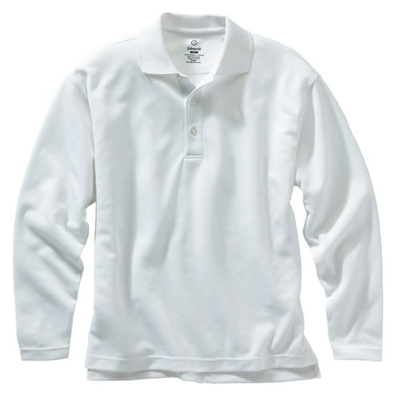 "Edwards Garment Moisture Wicking Long Sleeve Mesh Polo Shirt, Style 1578"