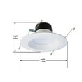 thumbnail image 2 of Halo 5 in. and 6 in. White Integrated LED Recessed Retrofit Trim Module 90 CRI 3000K CCT, 2 of 6
