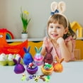 thumbnail image 5 of Deeceymbur Printed Easter Decor Ornament Simulation Animal Twisting Box Holiday Display Piece With Figurines for Home Decoration, 5 of 5