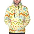 thumbnail image 2 of Bingfone Cartoon Snake8 Men's Drawstring Hoodie Long Sleeve Pocket Sweatshirts-4X-Large, 2 of 6