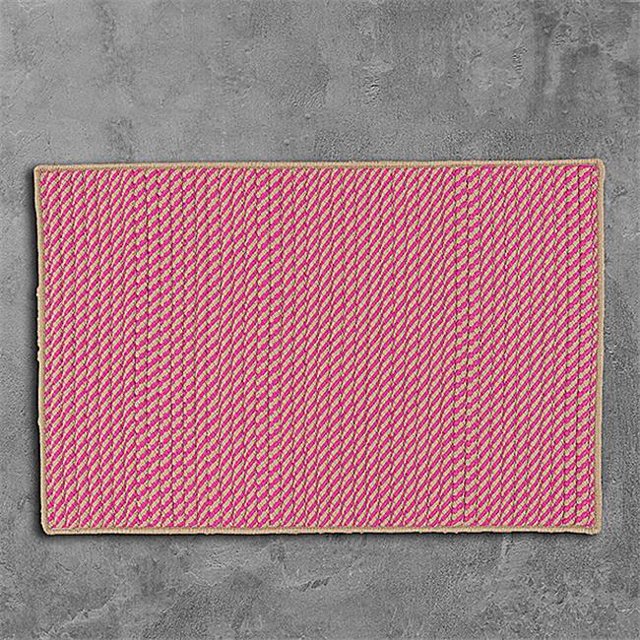 Colonial Mills Rug IM73R024X048S 2 x 4 ft. Point Prim Braided Rug Magenta