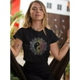 thumbnail image 2 of Colorful Yin And Yang T-Shirt Women -Smartprints Designs, Female Medium, 2 of 4