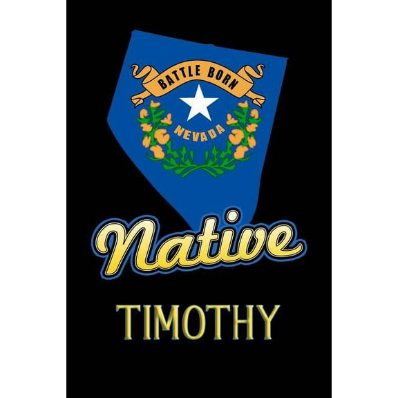 Nevada Native Timothy: College Ruled Composition Book (Paperback)