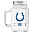 thumbnail image 1 of Indianapolis Colts Mason Jar Glass With Lid, 1 of 5