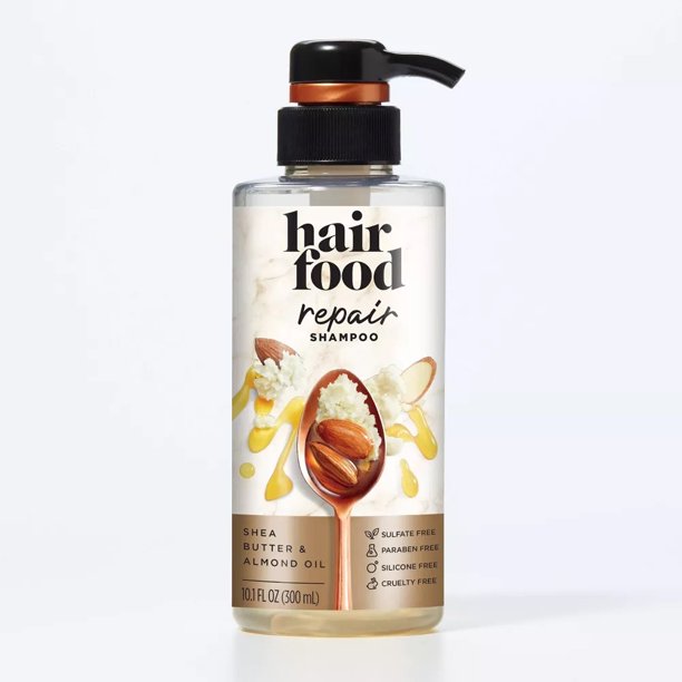 Hair Food Sulfate Free Repair Shampoo Infused with Shea Butter and Almond Oil 10.1 fl oz