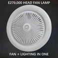 thumbnail image 4 of EUDIDV Portable Lighted Fans​ 30W Universal Head Screw Mouth Fan Light Remote Control Household Fan Light Ceiling Fan Silent Fan;Fans with Illumination, 4 of 7