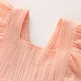 thumbnail image 3 of Newborn Baby Girls Romper Ruffle Jumpsuit Bodysuit One-Piece Cotton Linen Outfits Clothes, 3 of 6