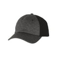 thumbnail image 4 of Sportsman - Quilted Front Cap - SP960 - Heather Light Grey/ Black - Size: Adjustable, 4 of 5