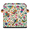 Multicolor 2, variant on CURLYOOT Mexican Flowers Cube Storage Bin 11 Inch Fabric Storage Cube for Shelves Decorative Colorful Mexican Foldable Basket with Leather Handle for Closet Shelves Organizer
